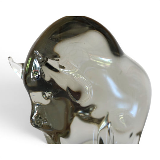 Livio Seguso Murano Stier Glas Skulptur, 1970