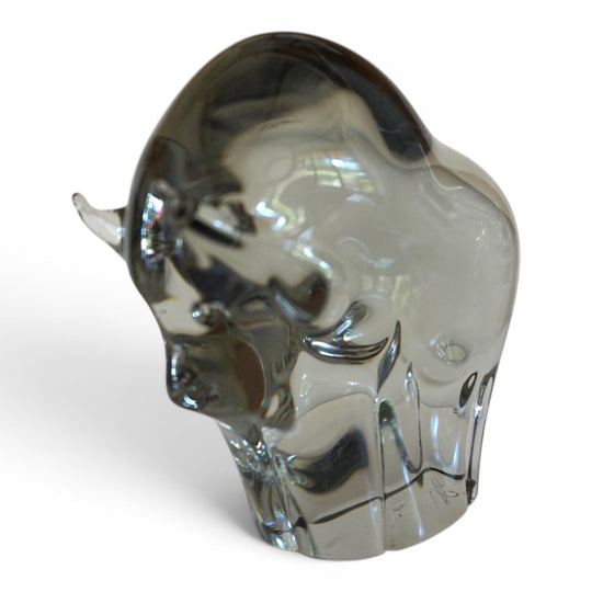Livio Seguso Murano Stier Glas Skulptur, 1970