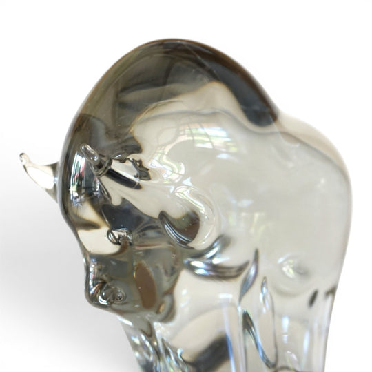 Livio Seguso Murano Stier Glas Skulptur, 1970
