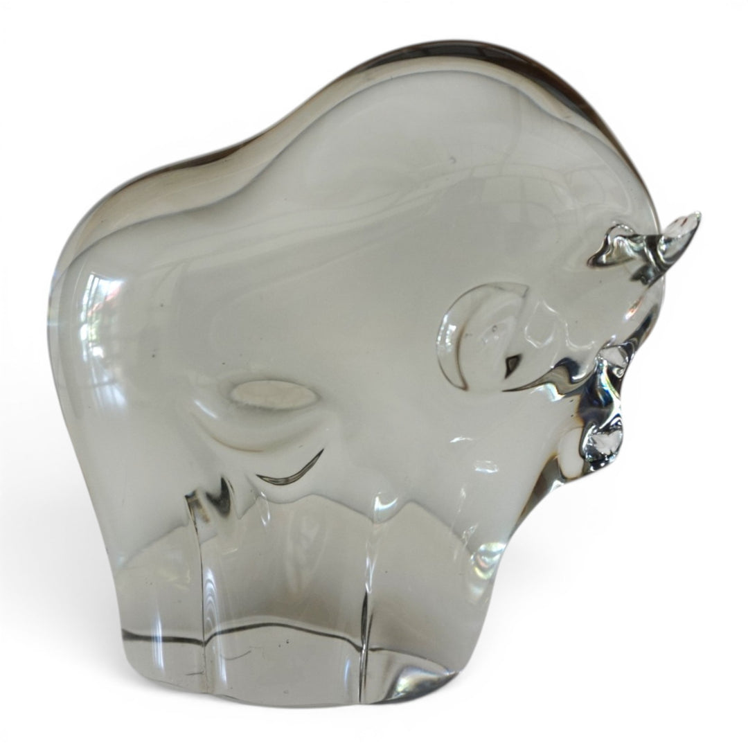 Livio Seguso Murano Stier Glas Skulptur, 1970