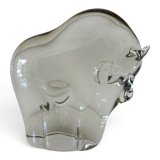Livio Seguso Murano Stier Glas Skulptur, 1970
