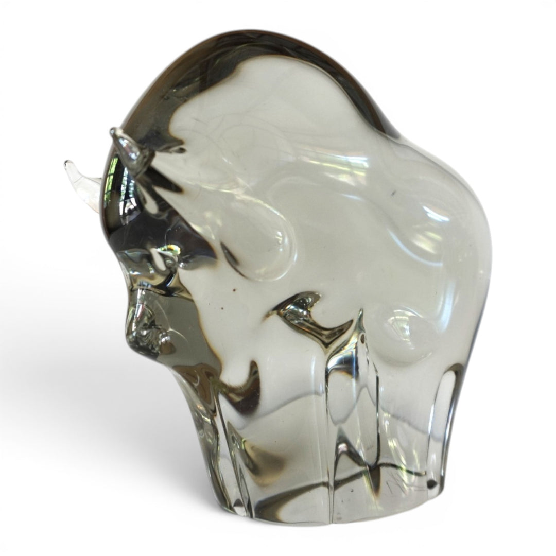 Livio Seguso Murano Stier Glas Skulptur, 1970
