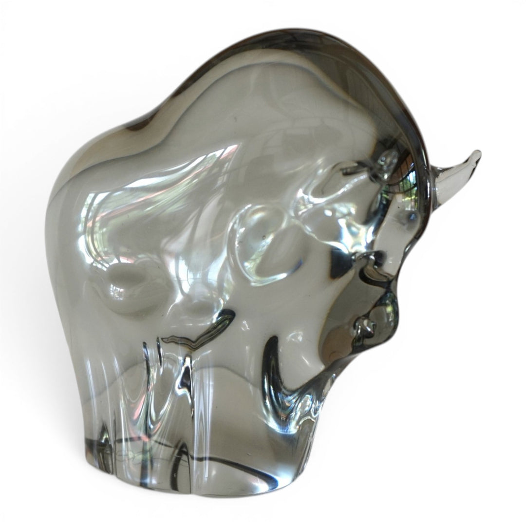 Livio Seguso Murano Stier Glas Skulptur, 1970