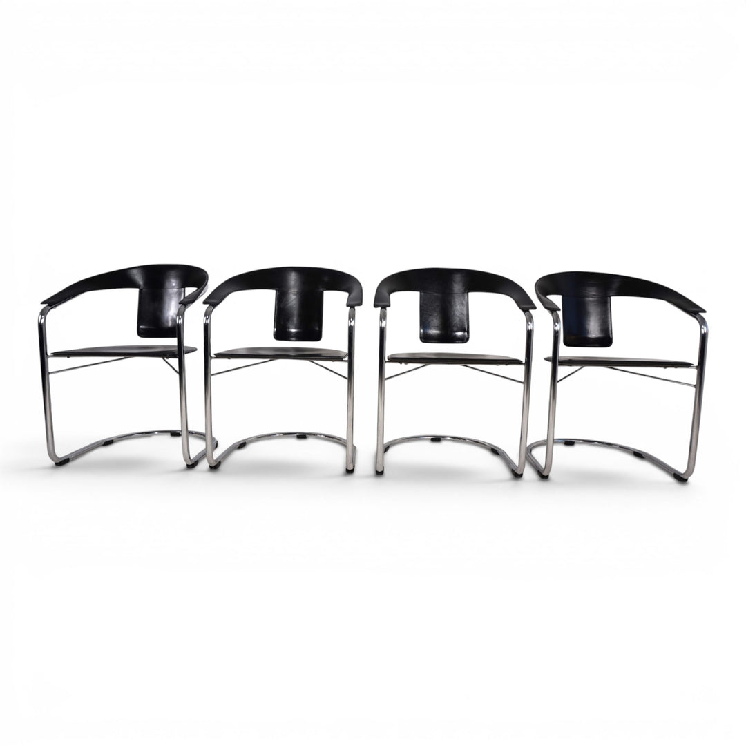 4er Set Esszimmerstühle von A. Rizzatto für Lo Studio