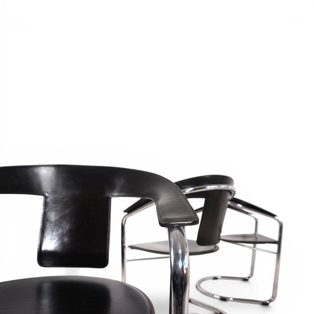 4er Set Esszimmerstühle von A. Rizzatto für Lo Studio