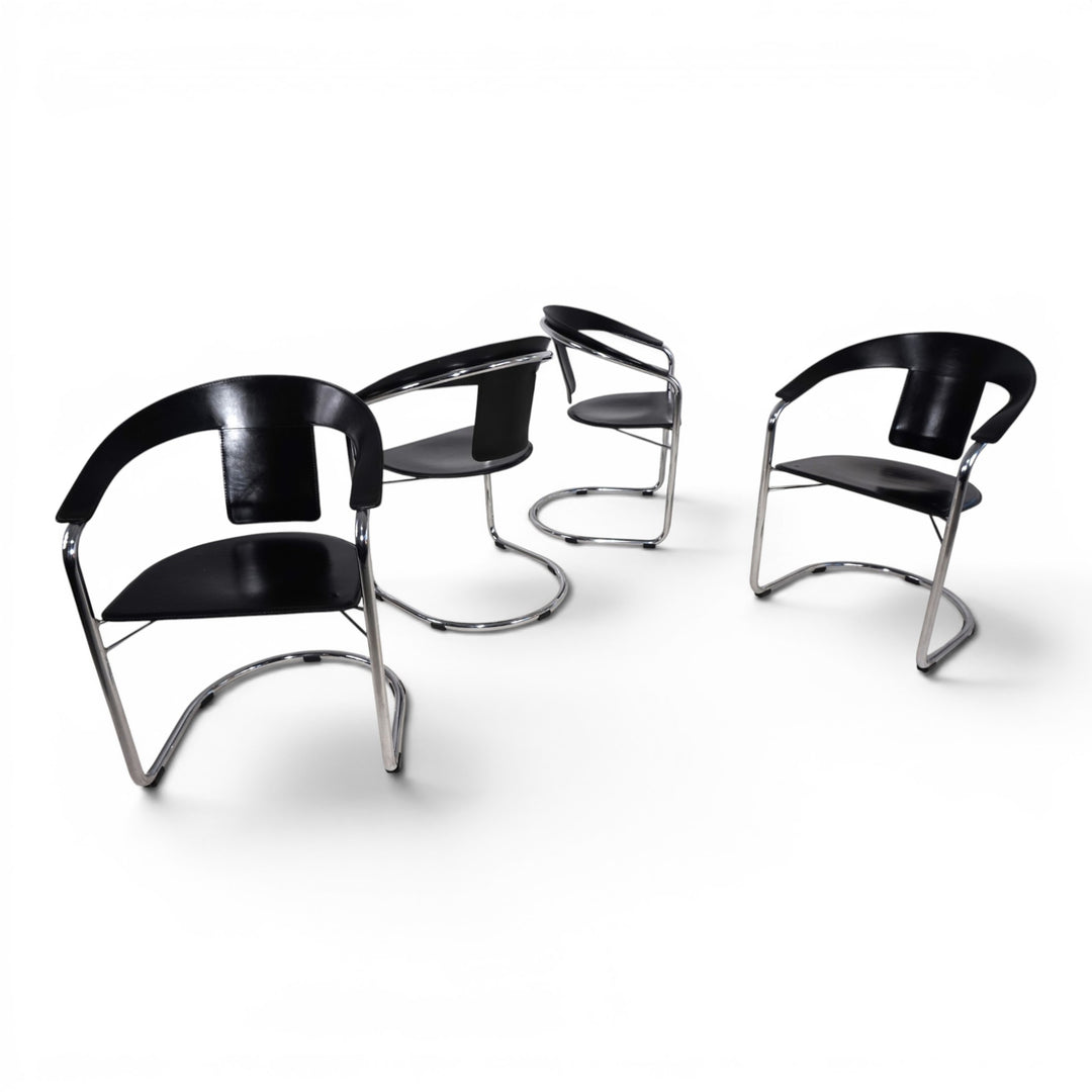 4er Set Esszimmerstühle von A. Rizzatto für Lo Studio