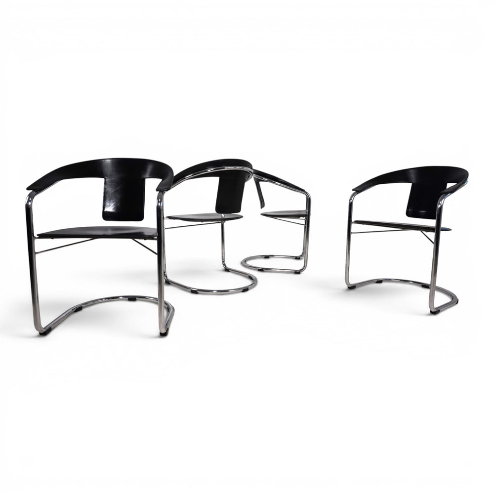 4er Set Esszimmerstühle von A. Rizzatto für Lo Studio