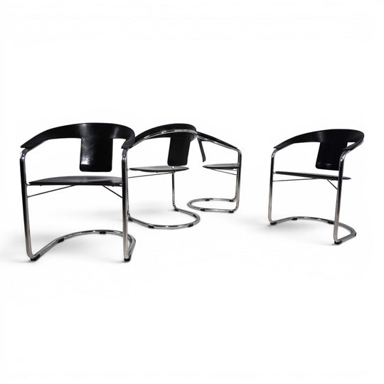 4er Set Esszimmerstühle von A. Rizzatto für Lo Studio
