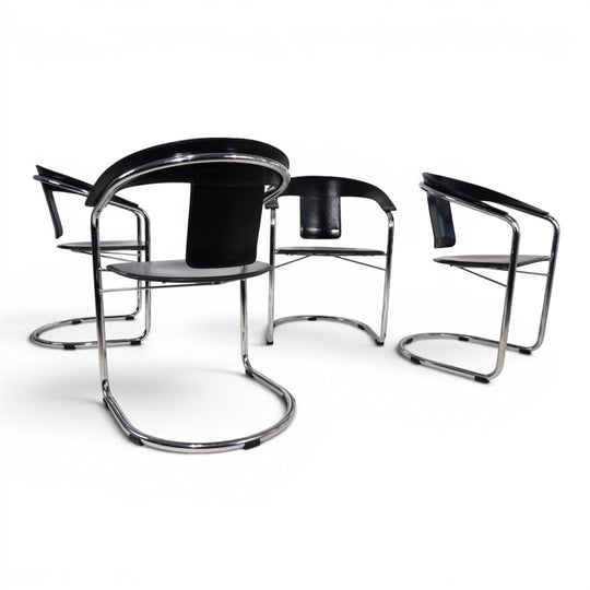 4er Set Esszimmerstühle von A. Rizzatto für Lo Studio