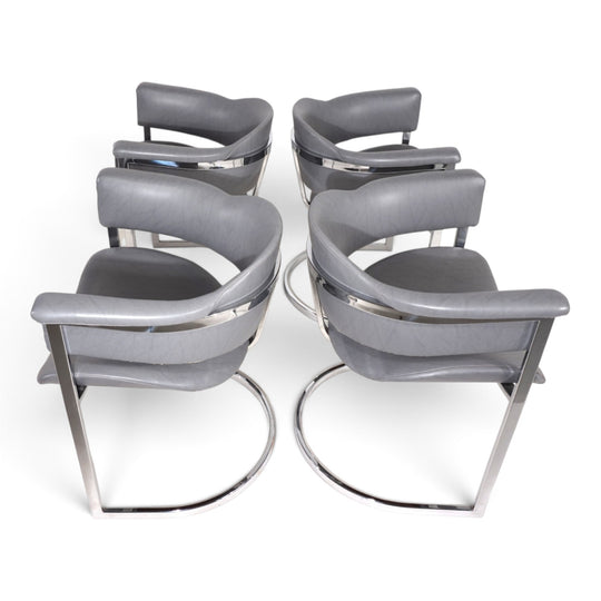 4er Set Esszimmerstühle von Vittorio Introini für Mario Sabot, 1970