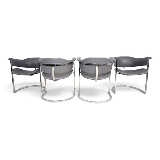 4er Set Esszimmerstühle von Vittorio Introini für Mario Sabot, 1970