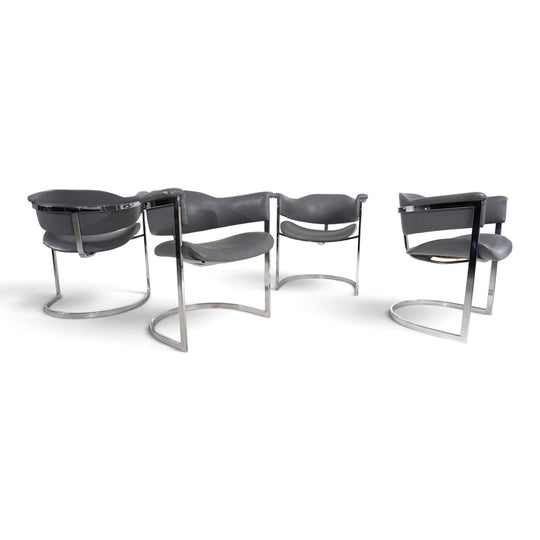 4er Set Esszimmerstühle von Vittorio Introini für Mario Sabot, 1970