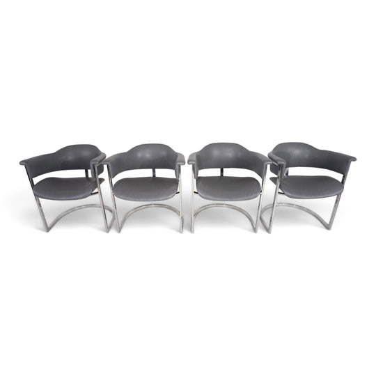 4er Set Esszimmerstühle von Vittorio Introini für Mario Sabot, 1970