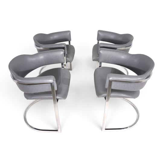 4er Set Esszimmerstühle von Vittorio Introini für Mario Sabot, 1970