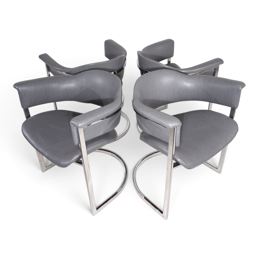 4er Set Esszimmerstühle von Vittorio Introini für Mario Sabot, 1970
