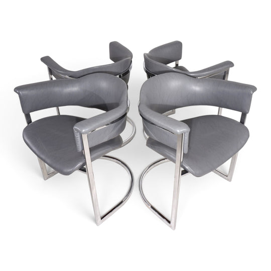 4er Set Esszimmerstühle von Vittorio Introini für Mario Sabot, 1970