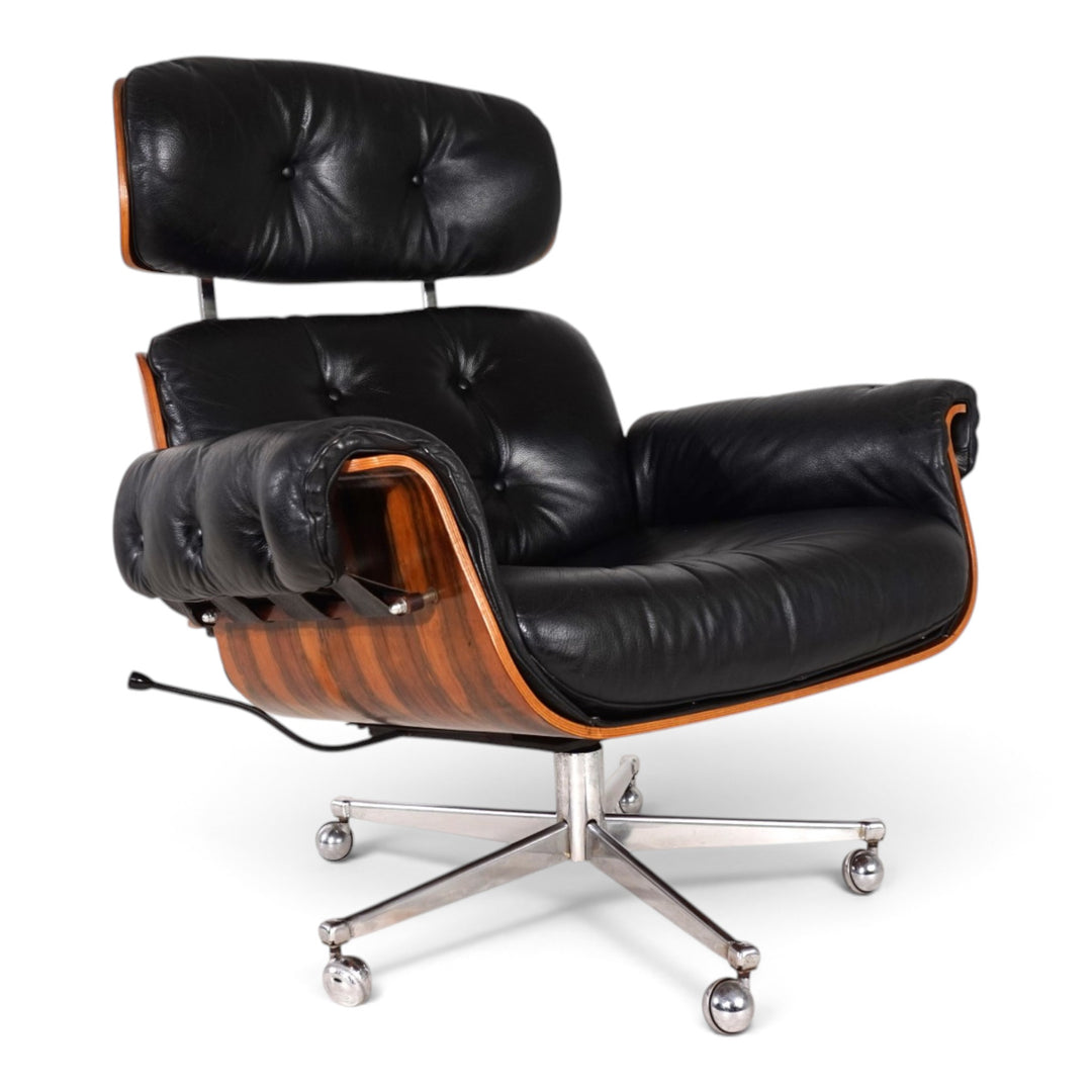 Martin Stoll leather lounge chair for Stoll Giroflex, 1960