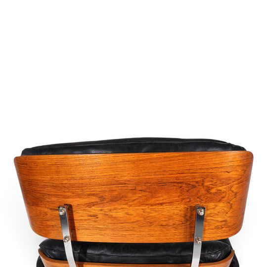Martin Stoll leather lounge chair for Stoll Giroflex, 1960