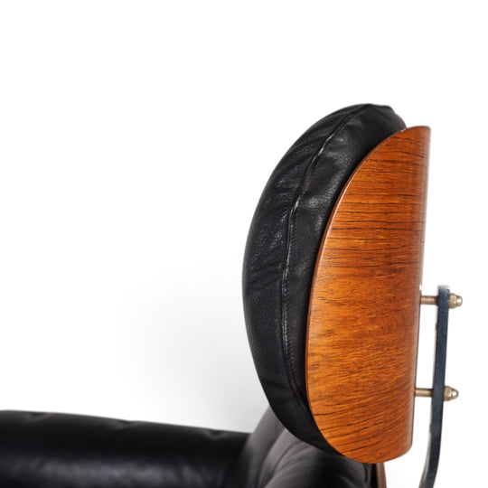 Martin Stoll leather lounge chair for Stoll Giroflex, 1960
