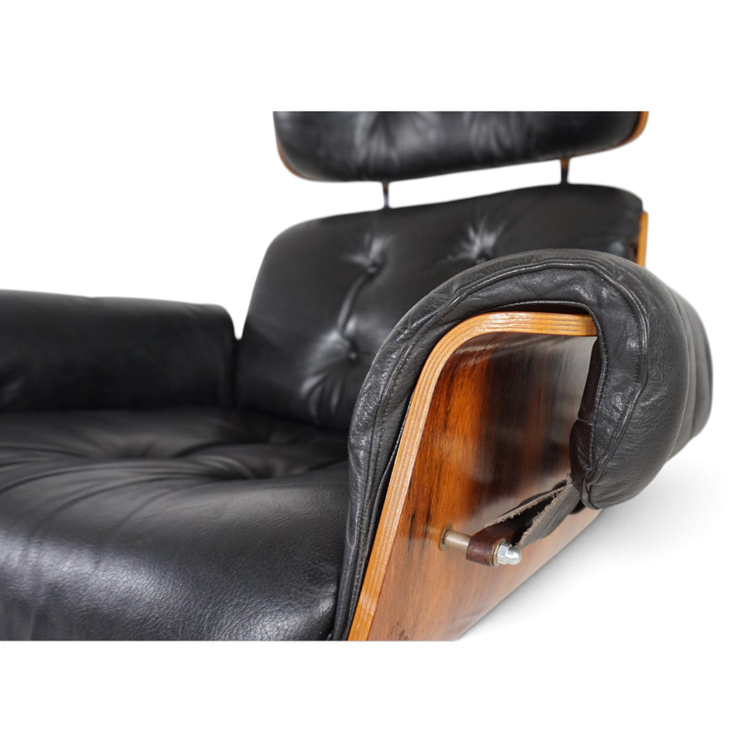 Martin Stoll leather lounge chair for Stoll Giroflex, 1960