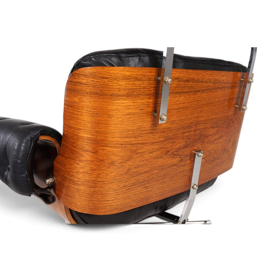 Martin Stoll leather lounge chair for Stoll Giroflex, 1960