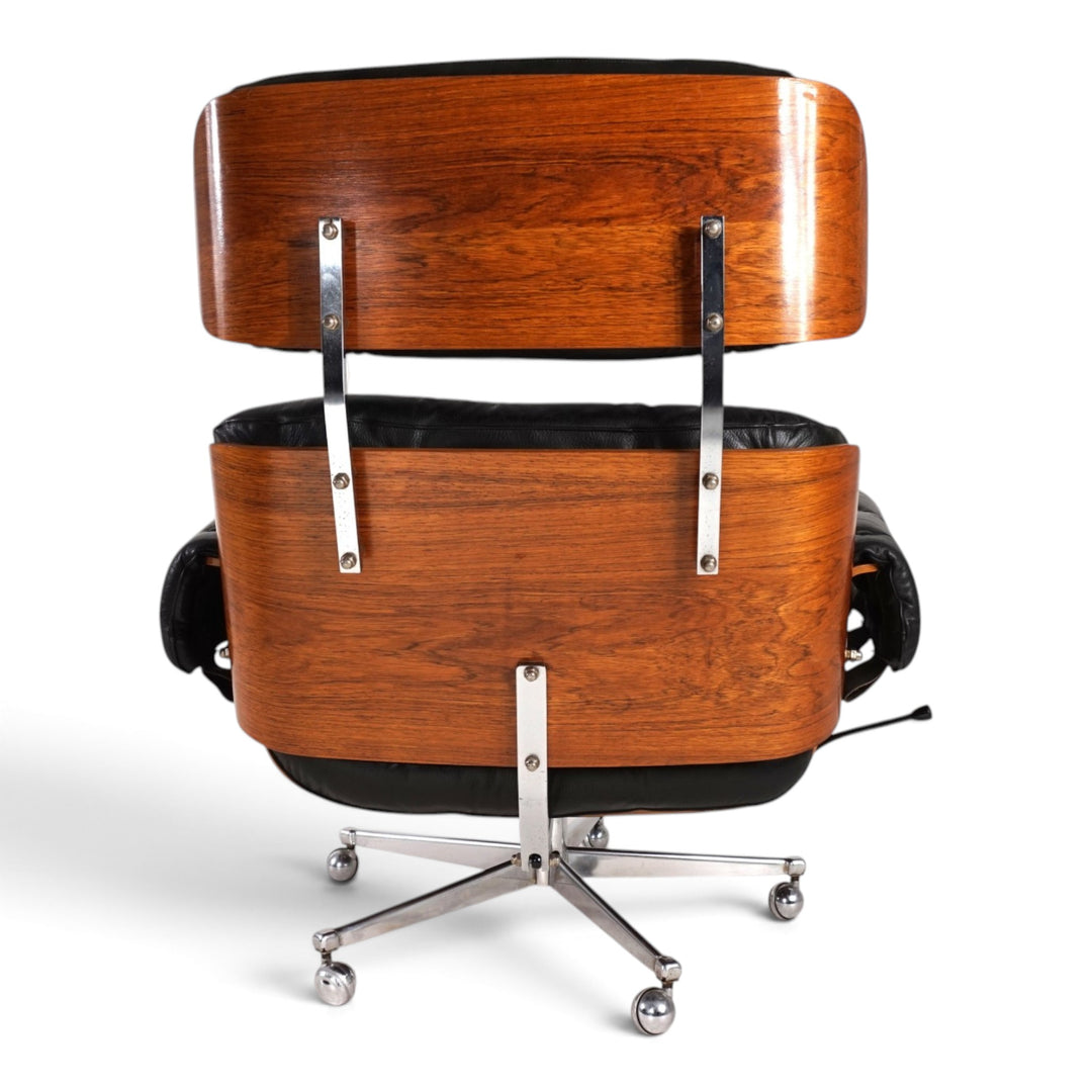 Martin Stoll leather lounge chair for Stoll Giroflex, 1960