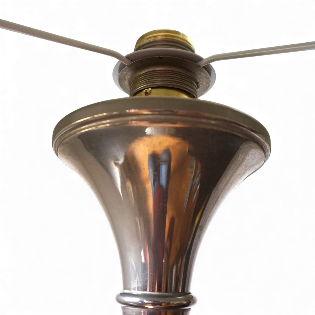Bamboo Tischlampe silbern von Ingo Maurer, 1960