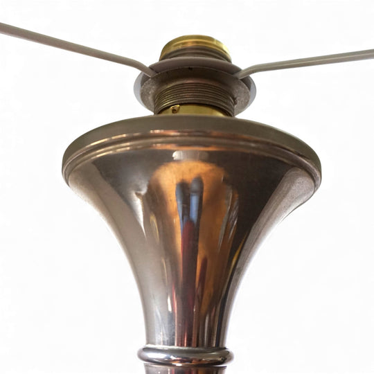 Bamboo Tischlampe silbern von Ingo Maurer, 1960