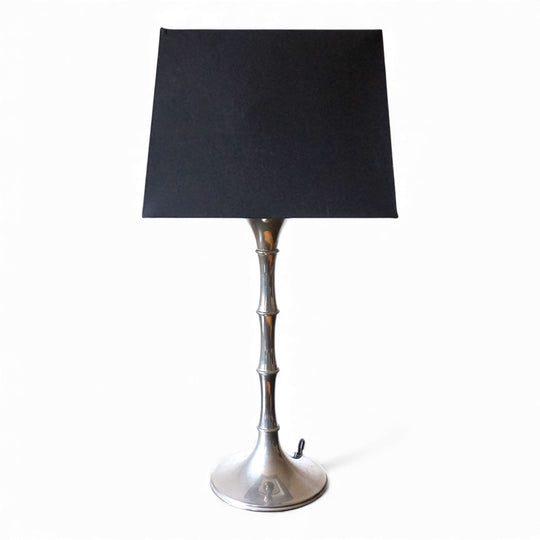 Bamboo Tischlampe silbern von Ingo Maurer, 1960