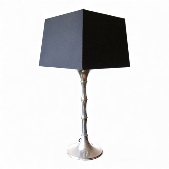 Bamboo Tischlampe silbern von Ingo Maurer, 1960