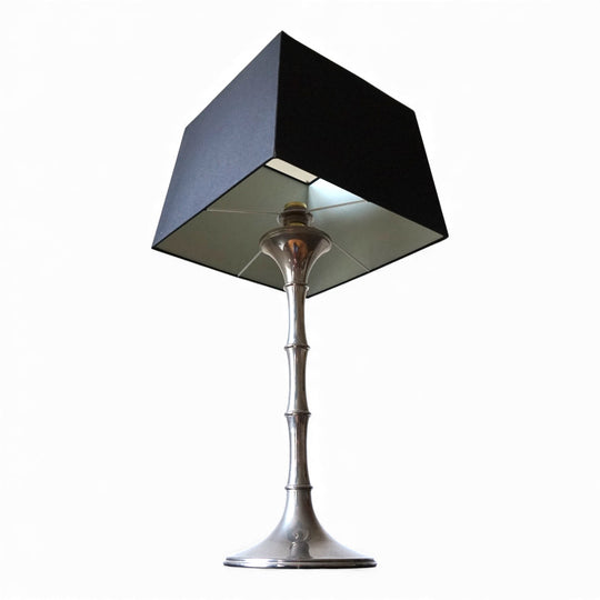 Bamboo Tischlampe silbern von Ingo Maurer, 1960