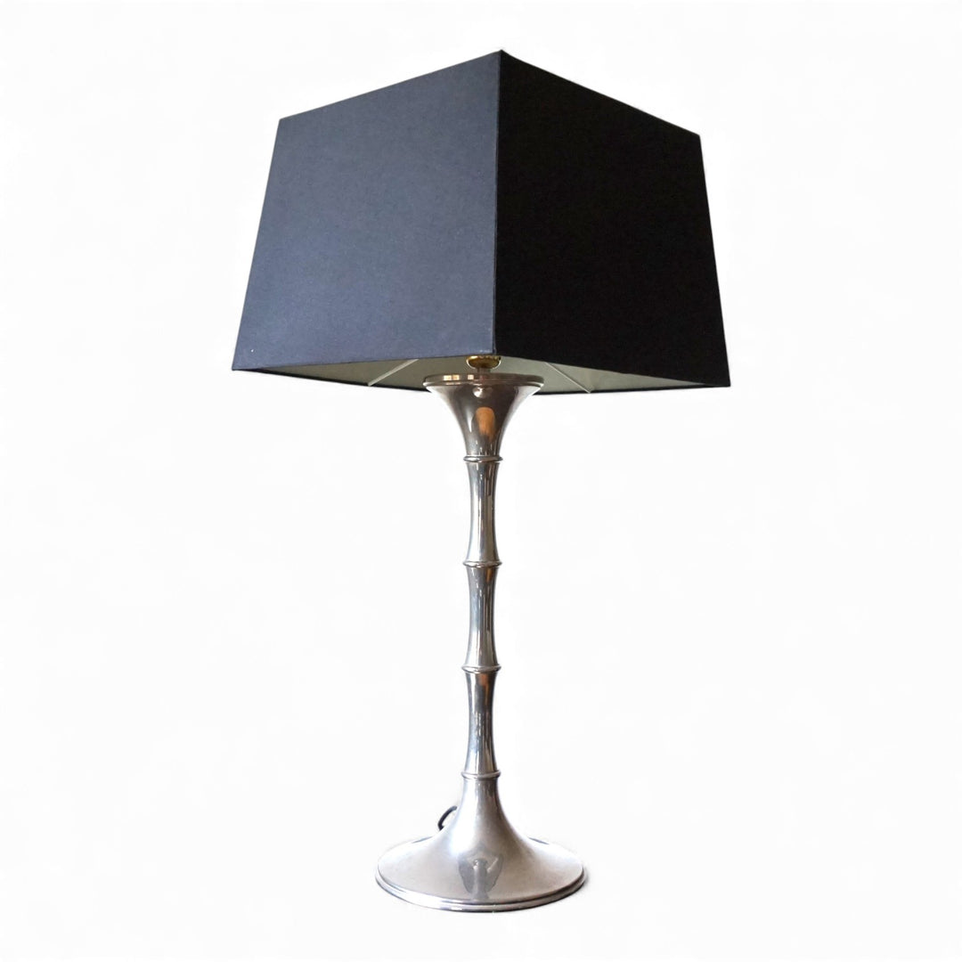 Bamboo Tischlampe silbern von Ingo Maurer, 1960