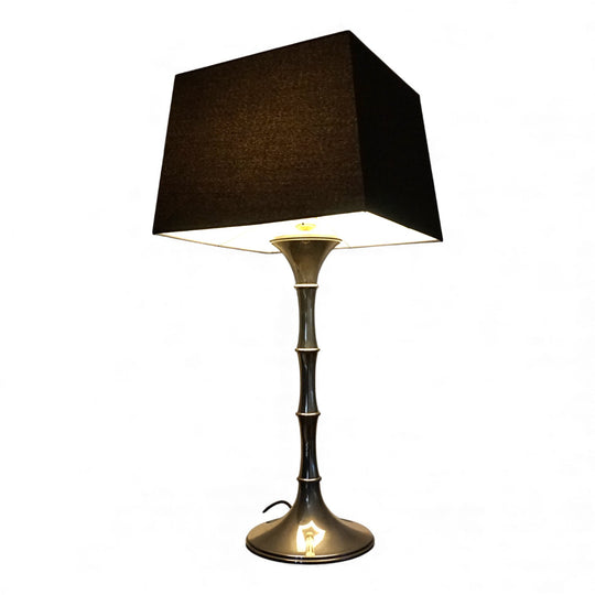 Bamboo Tischlampe silbern von Ingo Maurer, 1960
