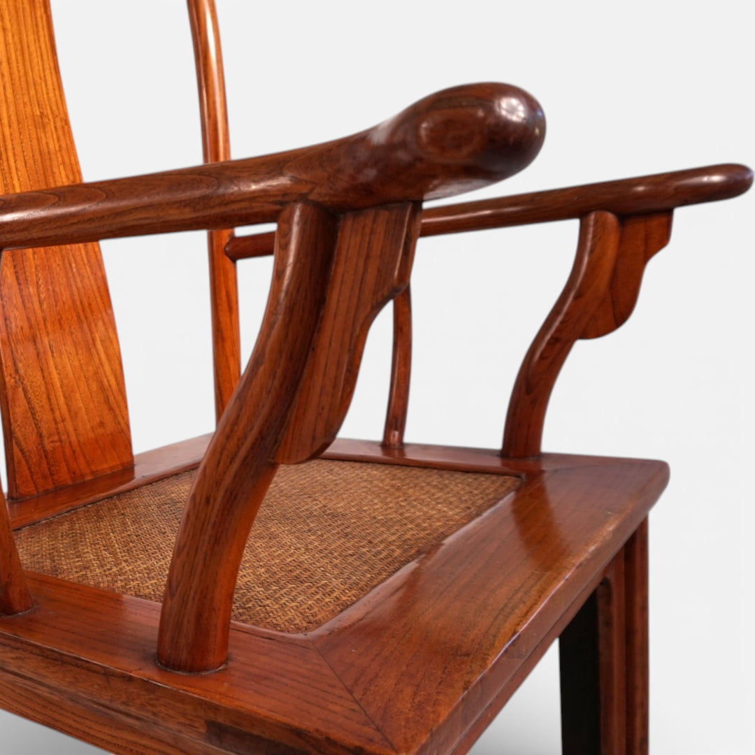 2er Set chinesische Hochlehnsessel im Stil der Ming Dynastie, 1920