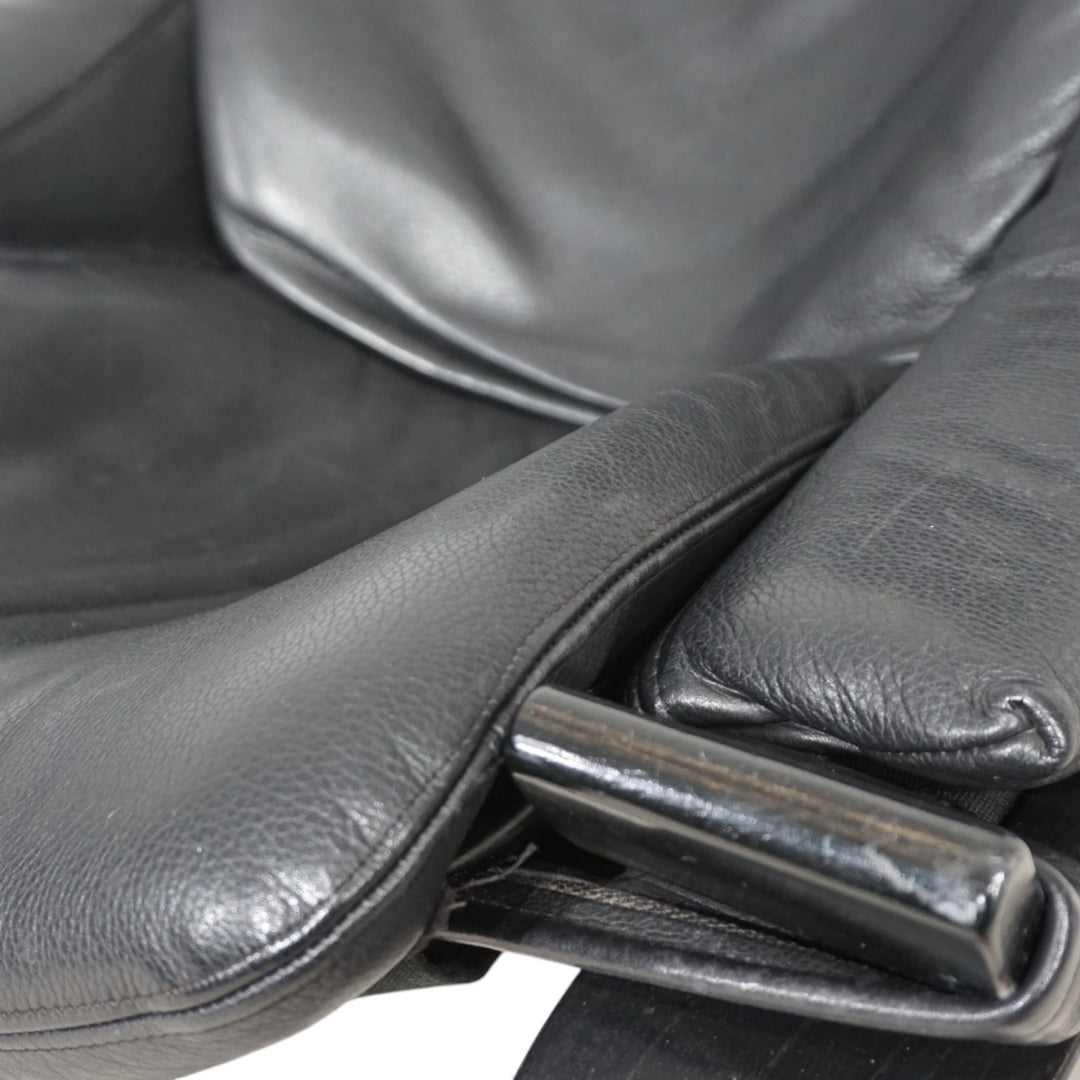 Nelo Kroken Leder Loungesessel von Åke Fribytter, 1970