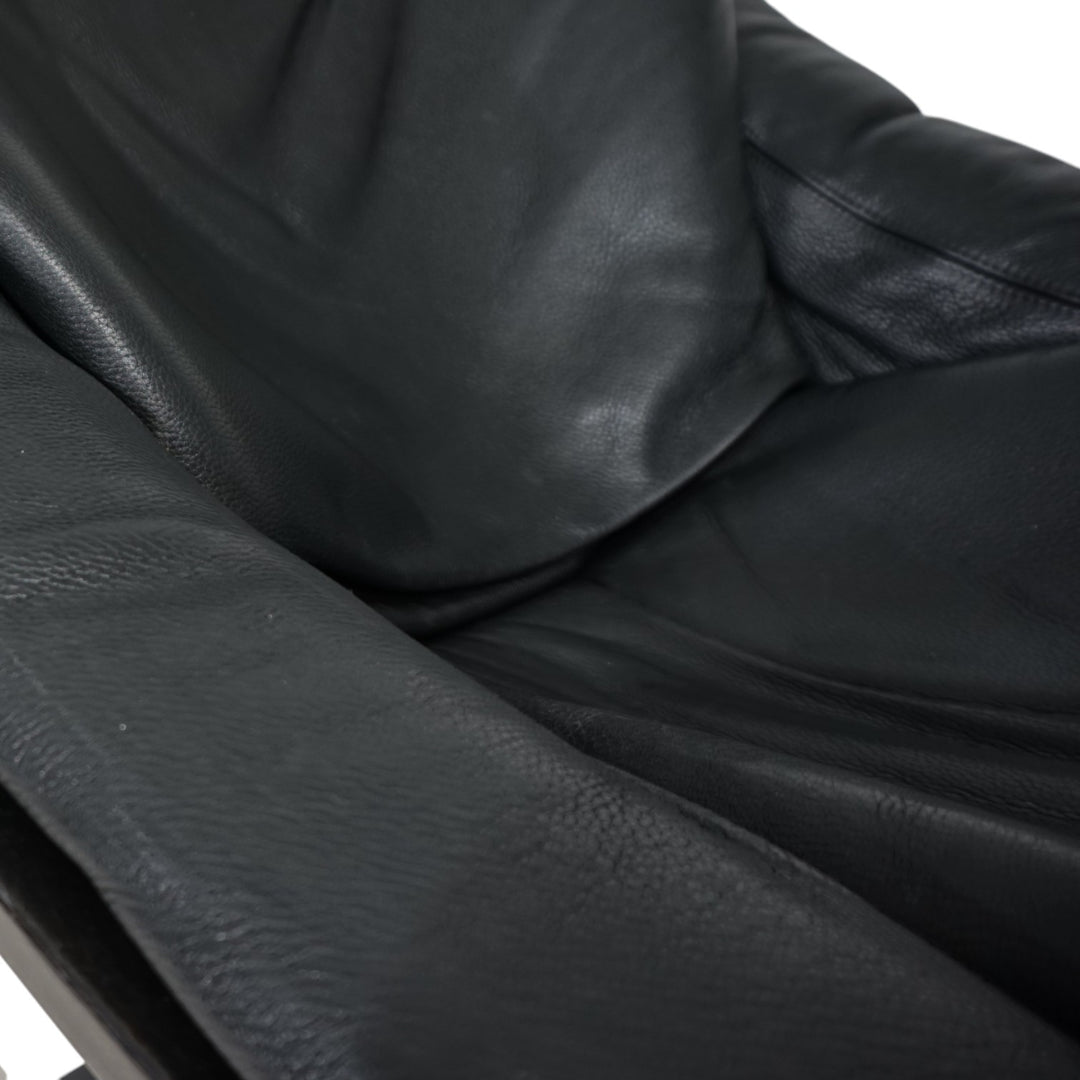 Nelo Kroken Leder Loungesessel von Åke Fribytter, 1970