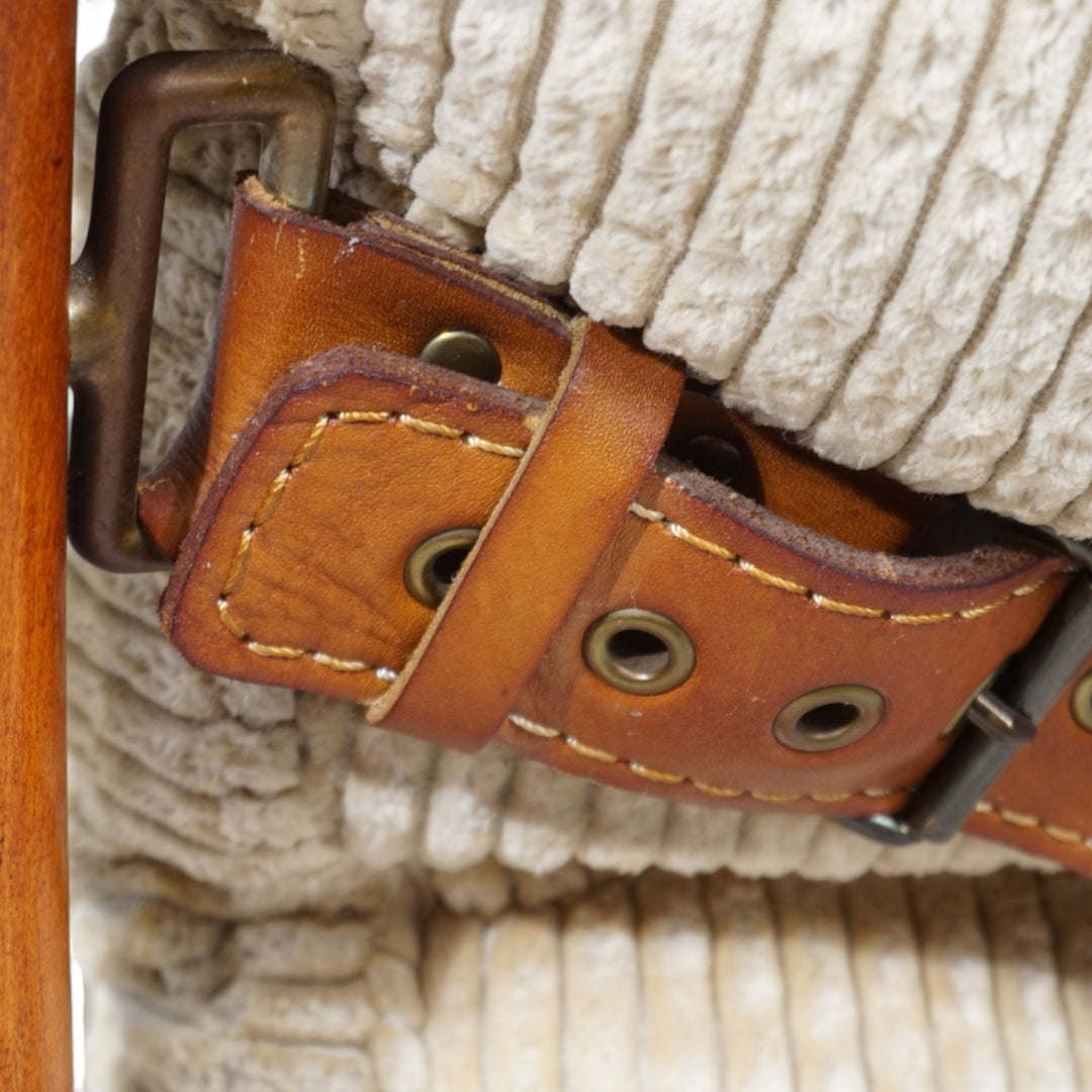 Arne Norell Inca Loungesessel mit Ottoman – Originaler Cordbezug, 1970