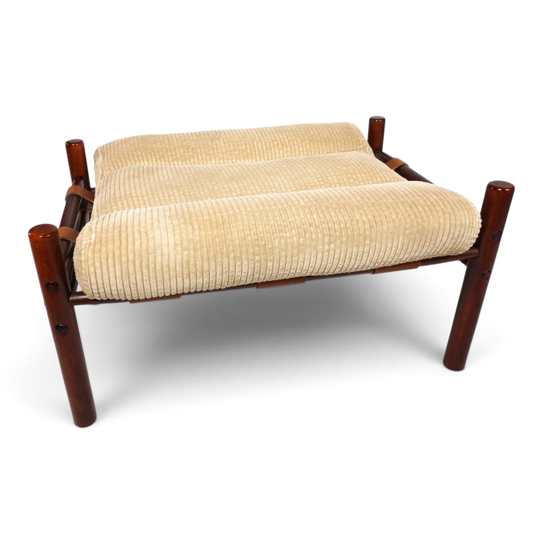 Arne Norell Inca Loungesessel mit Ottoman – Originaler Cordbezug, 1970