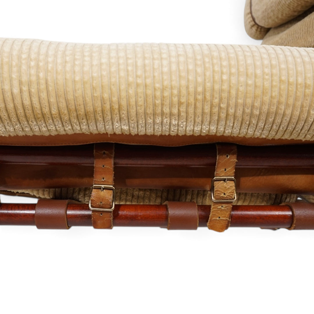 Arne Norell Inca Loungesessel mit Ottoman – Originaler Cordbezug, 1970