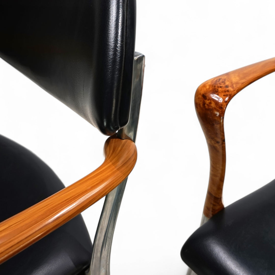 4er Set Coro Esszimmerstühle von Luigi Origlia, 1980