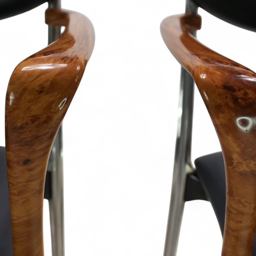 4er Set Coro Esszimmerstühle von Luigi Origlia, 1980