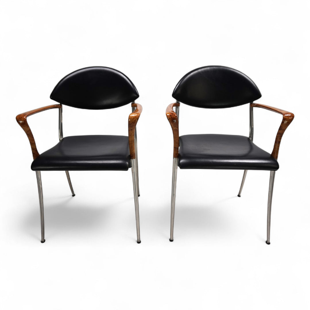 4er Set Coro Esszimmerstühle von Luigi Origlia, 1980