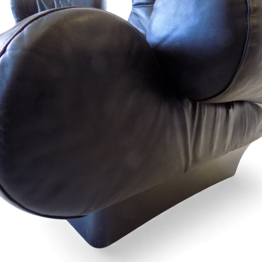 Otto Zapf Sofalette Leder Zweisitzer Sofa, 1970