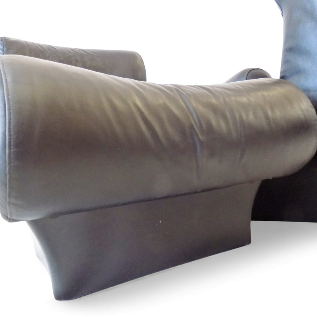 Otto Zapf Sofalette Leder Zweisitzer Sofa, 1970