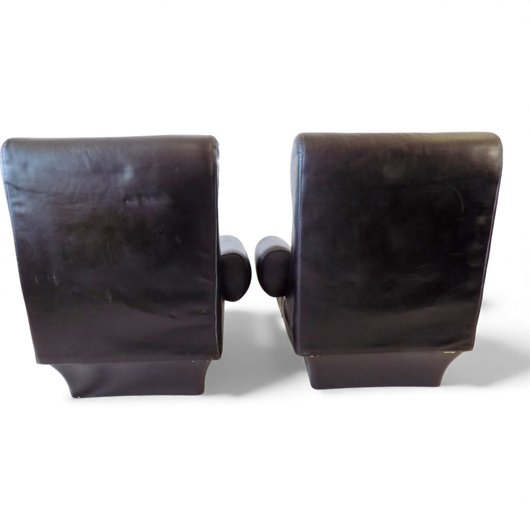 Otto Zapf Sofalette Leder Zweisitzer Sofa, 1970