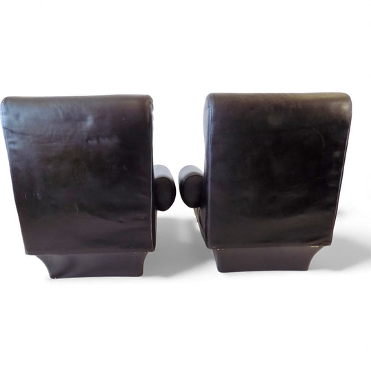 Otto Zapf Sofalette Leder Zweisitzer Sofa, 1970