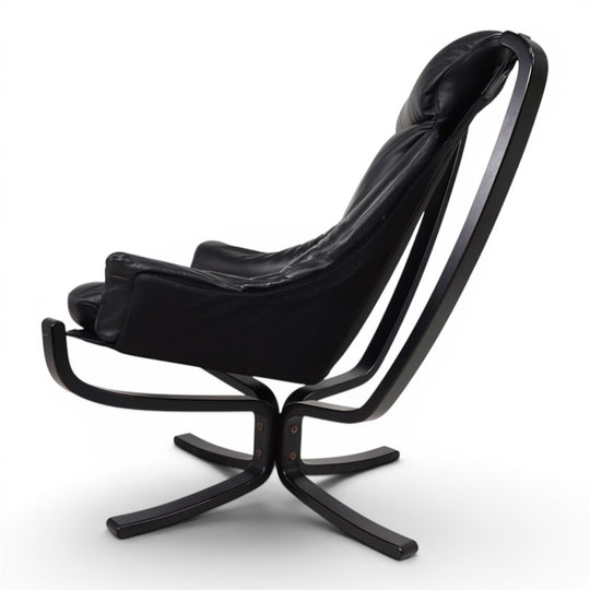 Poltrona Frau Viking Leder Loungesessel von Sigurd Resell, 1970
