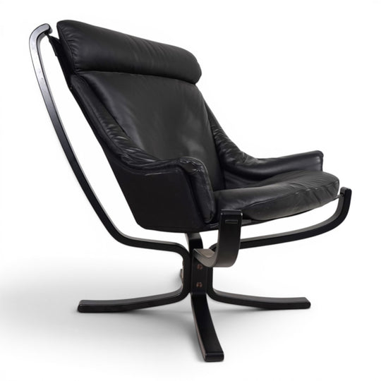 Poltrona Frau Viking Leder Loungesessel von Sigurd Resell, 1970