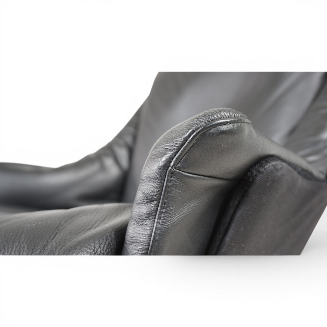 Poltrona Frau Viking Leder Loungesessel von Sigurd Resell, 1970
