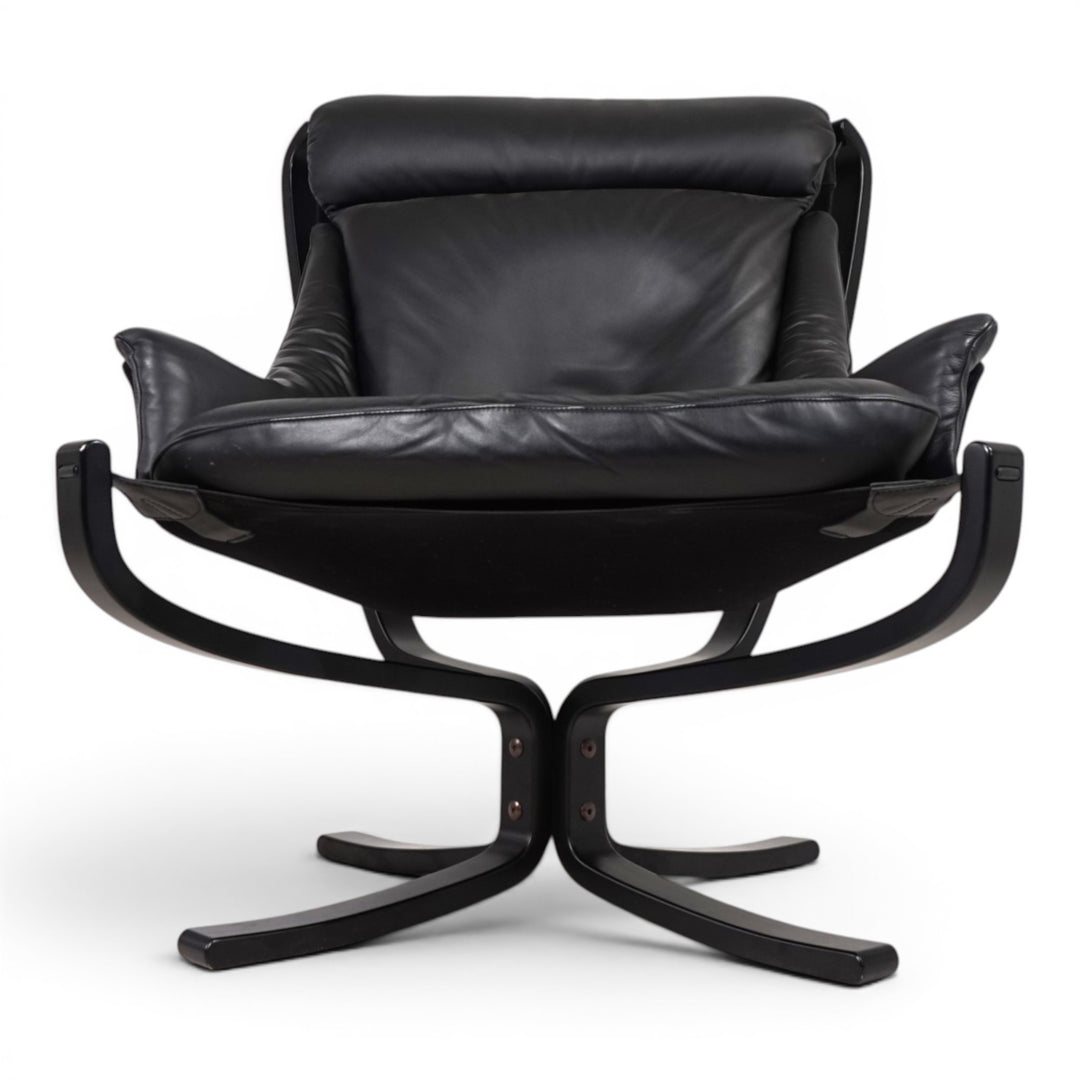 Poltrona Frau Viking Leder Loungesessel von Sigurd Resell, 1970